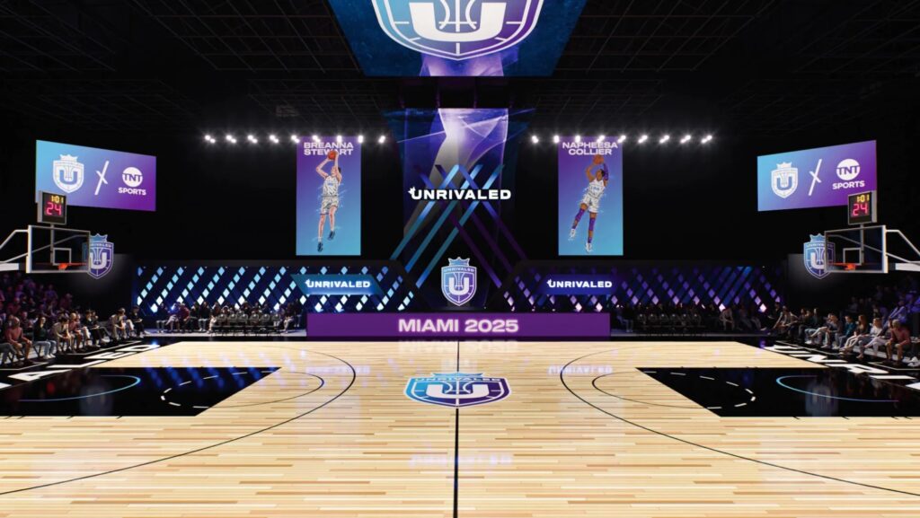 Renderings of Miami's unparalleled 3x3 basketball court.